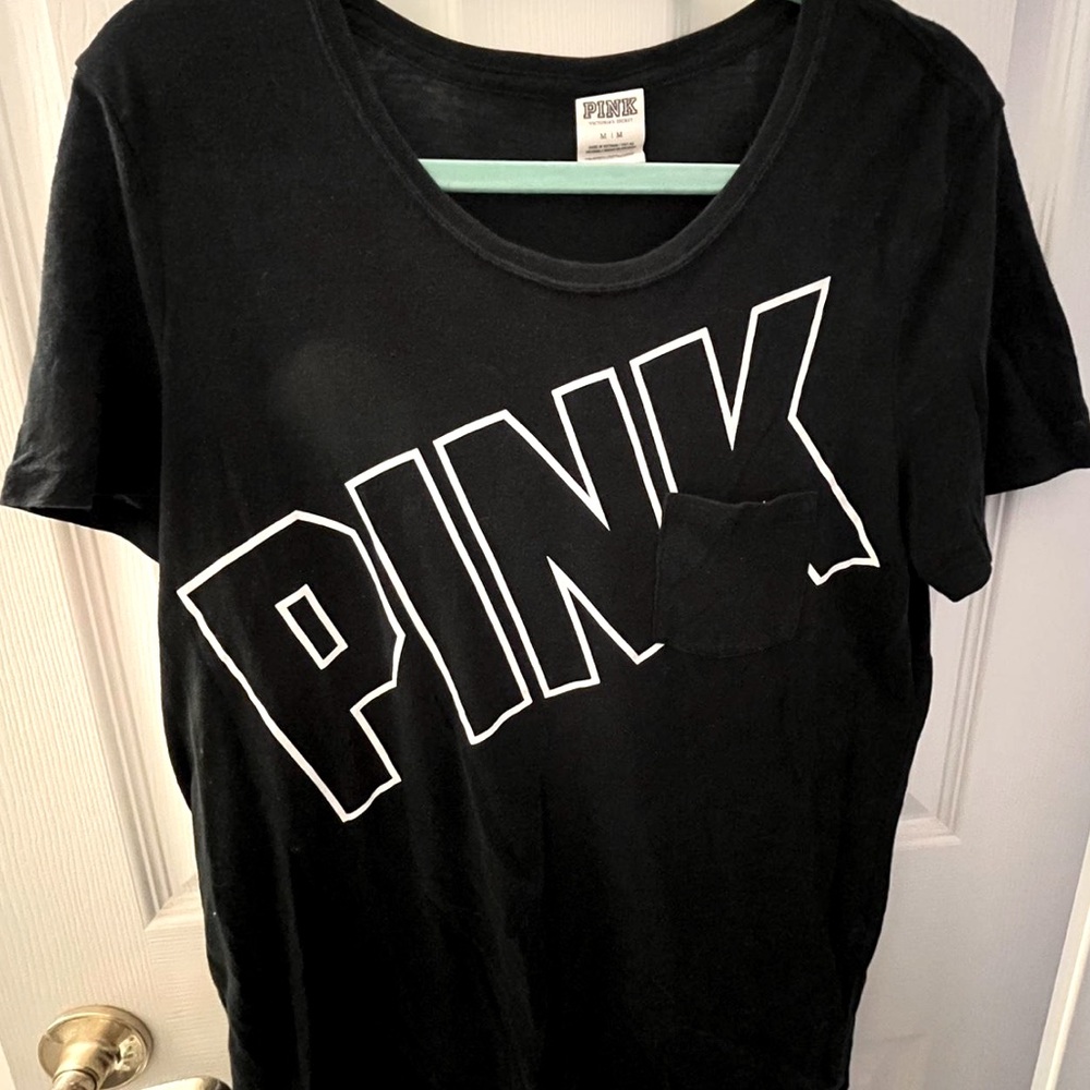 Victoria's Secret PINK Black T-Shirt